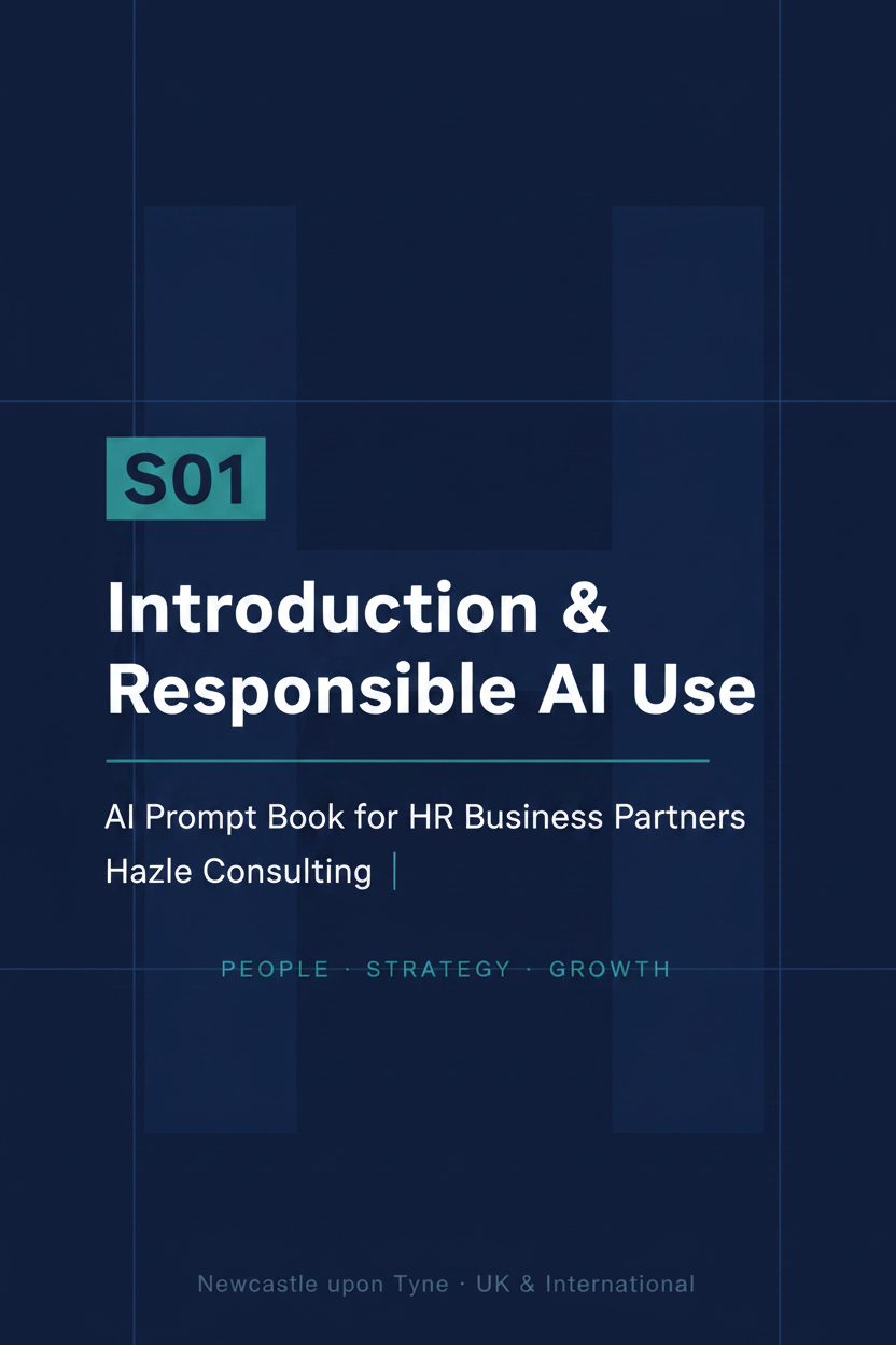 S01 – Introduction & Responsible AI Use | AI Prompt Book for HR Business Partners